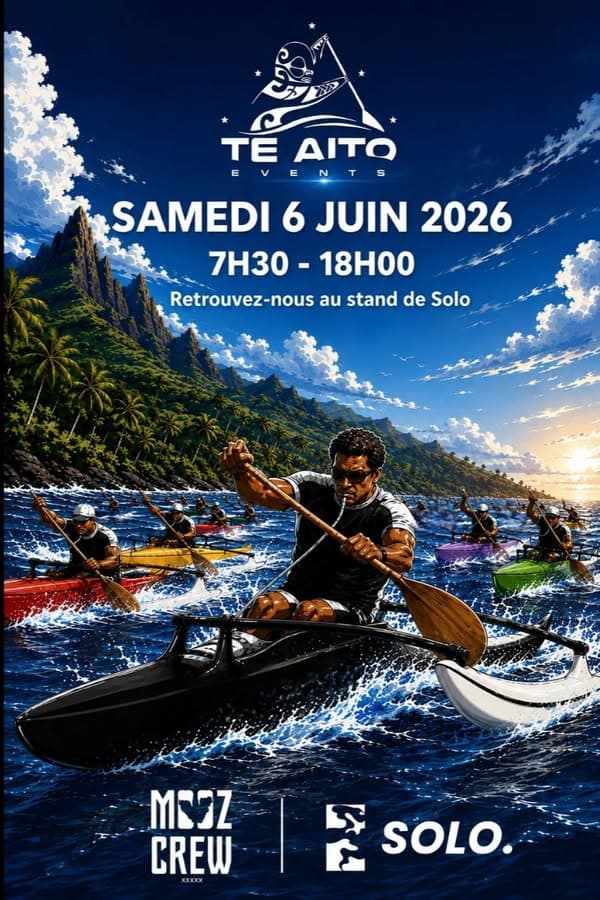 🔥 MOOZ CREW x SOLO au TE AITO 2026 🔥 📅 Samedi 6 juin 2026 ⏰ 7h30 - 18h00 Retrouvez-nous toute la journée sur le stand SOLO ! 🛶 À découvrir sur place : 🎒 Sacs à dos waterproof 35L 🧢 Casquettes 👕