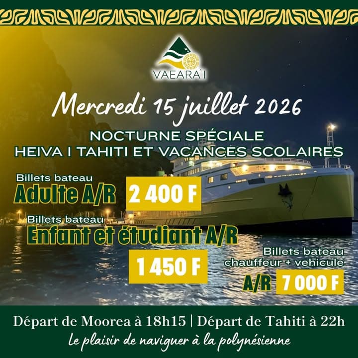 NOCTURNE | Spéciale Heiva i Tahiti et vacances scolaires ⛴️✨🌙
