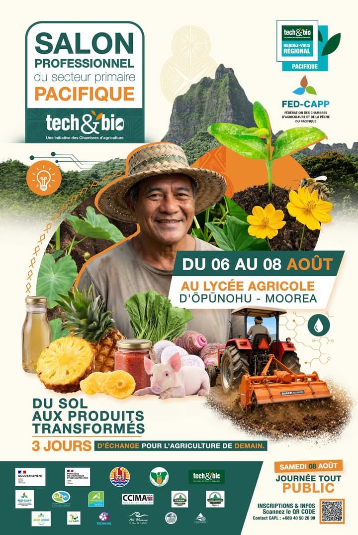 🌿 Tech&Bio 2026 – Le rendez-vous des professionnels du secteur primaire du Pacifique !