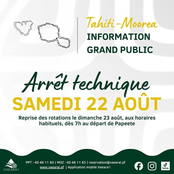 📢 INFORMATION | Avis aux passagers