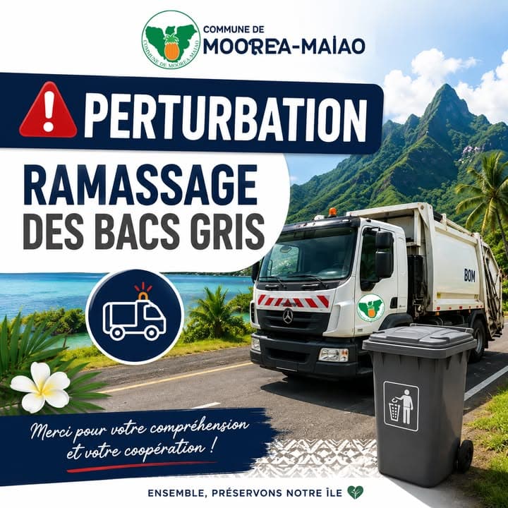 ⚠️ PERTURBATIONS DU RAMASSAGE DES BACS GRIS 🗑️🚛