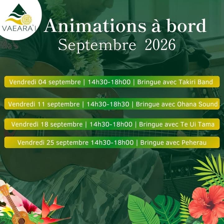 ANIMATIONS | Bringue Time - Septembre🚢🎶