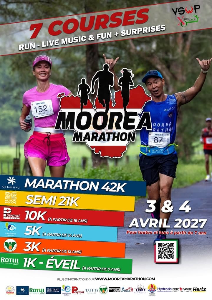 🌴🏃♂️ LES INSCRIPTIONS DU MOOREA MARATHON 2027 SONT OUVERTES !