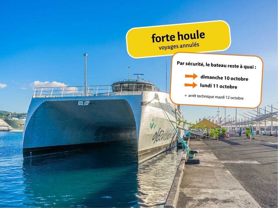 ⚠ Pour votre sécurité, l’Apetahi Express restera à quai ce dimanche et lundi en raison d'une forte houle 🌊